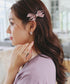 【2TYPE/ゴム&クリップ】レザーリボンヘアアクセサリー